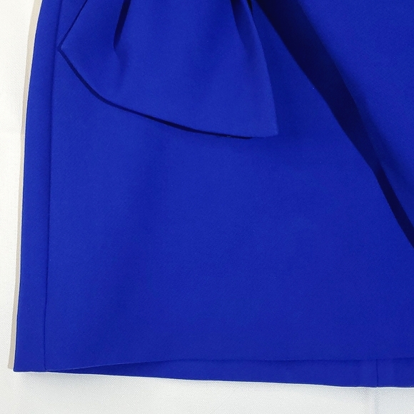 Zara Basic Collection Cobalt Blue Faux Wrap Mini Skirt - Size XSmall - Picture 4 of 11